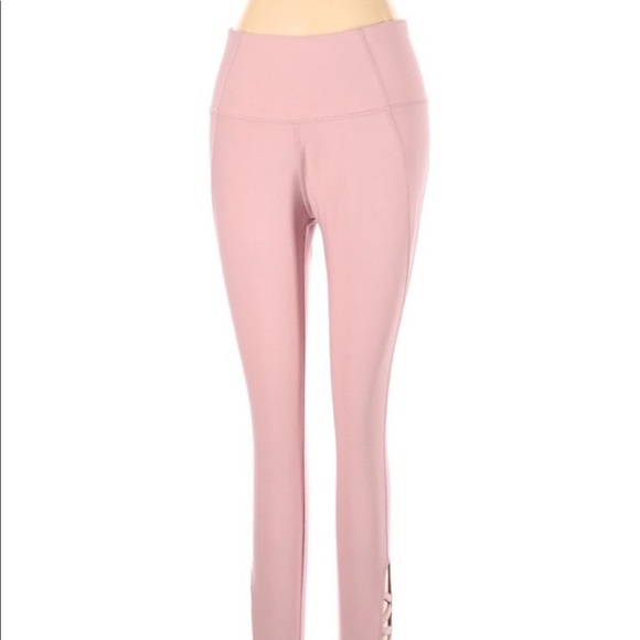 Apana size medium light pink lattice leggings - Picture 1 of 10